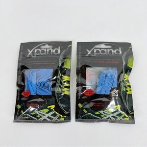 Xpand Elastic No Tie Lacing System Royal Blue NEW Lot of 2
